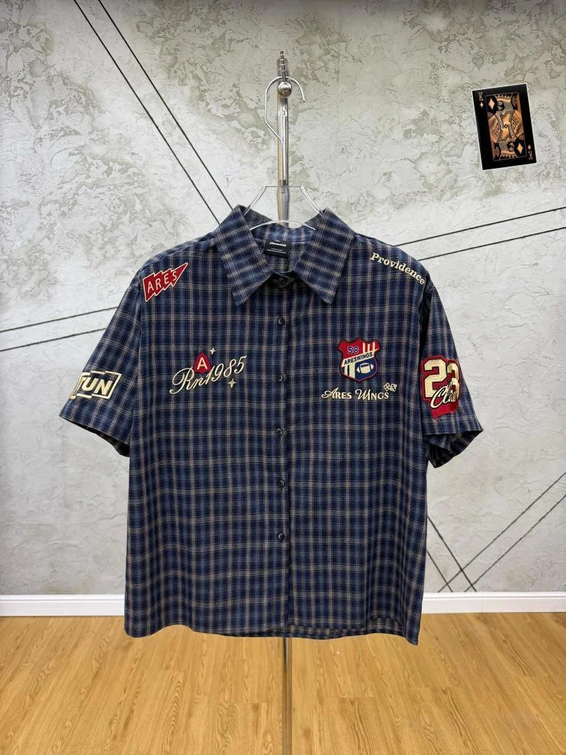 Vintage Checkered Racing Shirt
